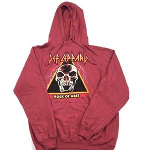 Def Leppard Red Rock of Ages Hoodie Sweatshirt